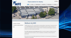 Desktop Screenshot of mfe.nl